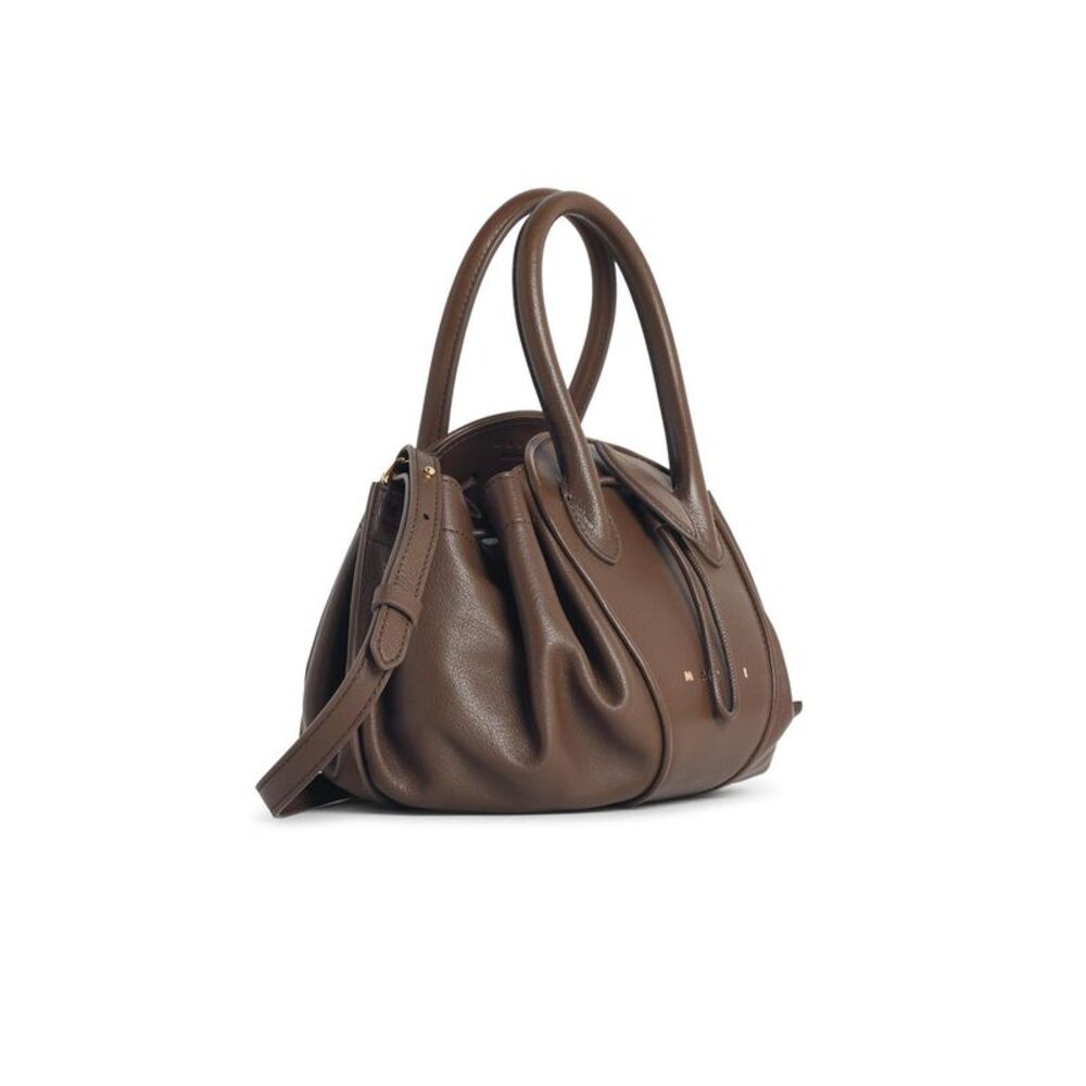 Marni Small 'Tulipea' Brown Leather Bag Women - Picture 2 of 3